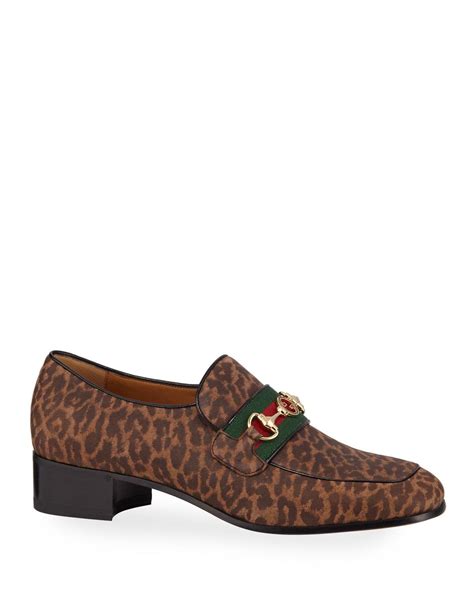 gucci leopard loafer men aylen|gucci creeper loafers.